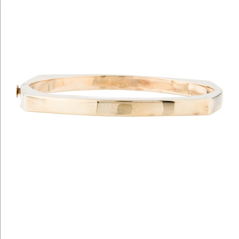 14k cushion bangle